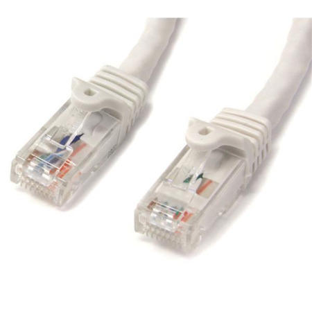 StarTech.com 25 ft White Gigabit Snagless RJ45 UTP Cat6 Patch Cable - 25ft Patch Cord
