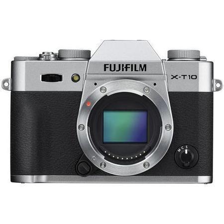 FujiFilm X-T10 Camera Silver Body Only 16.3MP 3.0LCD FHD WiFi