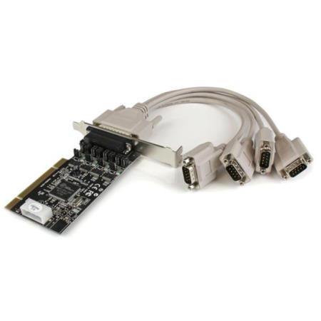 StarTech.com 4 Port RS232 PCI Serial Card Adapter with Power Output