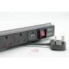 DYNAMODE 12 Way High Density Vertical 13A Switched PDU / Power Bar w/ Surge Protection Rackmount