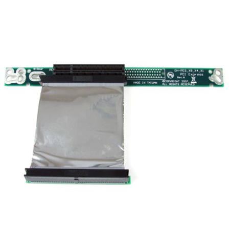 StarTech.com PCI Express Riser Card x8 Left Slot Adapter 1U with Flexible Cable