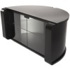 GRADE A2 - Minor Cosmetic Damage - Off The Wall PRO BLK Profile Black TV Cabinet - up to 52 Inch