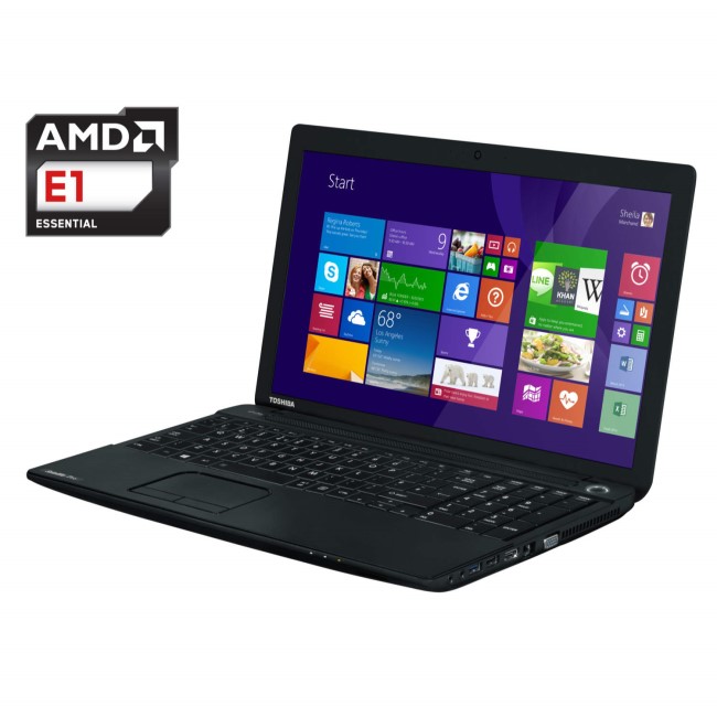 Refurbished Grade A1 Toshiba Satellite C50D-A-13X AMD 4GB 750GB 15.6 inch Windows 8.1 Laptop in Black