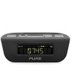 Pure Siesta Mi Series 2 - Digital and FM Clock Radio Black