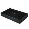 StarTech.com 3.5in Black USB 3.0 External SATA III Hard Drive Enclosure with UASP for SATA 6 Gbps  –