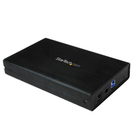StarTech.com 3.5in Black USB 3.0 External SATA III Hard Drive Enclosure with UASP for SATA 6 Gbps  –