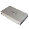 StarTech.com 3.5in Silver USB 3.0 External SATA III Hard Drive Enclosure with UASP – Portable Extern