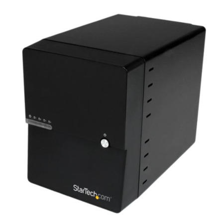 StarTech.com USB 3.0 / eSATA 4-Bay 3.5in SATA III Hard Drive Enclosure w/ built-in HDD Fan & UASP – 