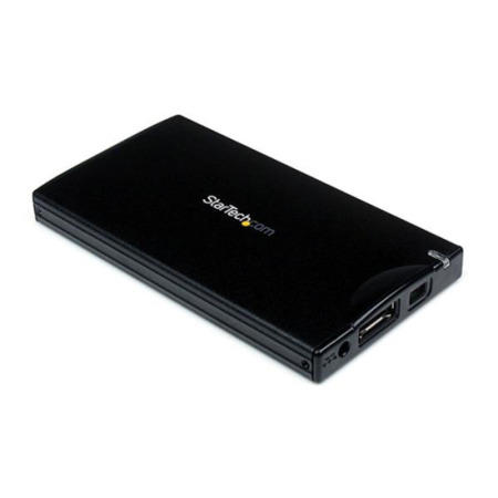 StarTech.com 2.5in Black eSATA USB External Hard Drive Enclosure for SATA HDD