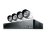 Samsung 4-Channel DVR 1080p 4 Camera CCTV Security Kit with  1TB Storage