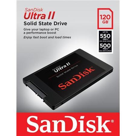 SanDisk SDSSDHII-120G-G25 120GB Ultra II SATA III 6Gb/s 2.5" SSD