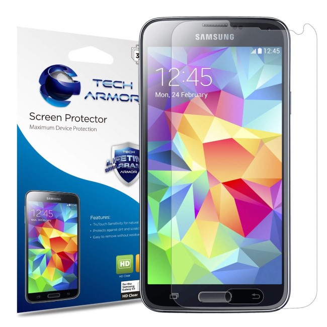 HD Clear screen protector for Samsung Galaxy S5 Phone - 3 pack