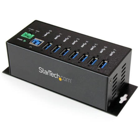 StarTech.com 7 Port Metal Industrial SuperSpeed USB 3.0 Hub – Mountable