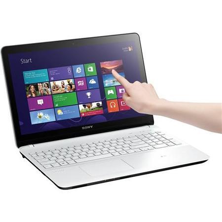 Sony VAIO Fit E 15 Core i3 4GB 500GB Windows 8 Touchscreen Laptop in White 