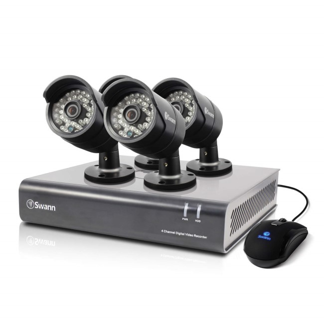 Swann DVR4-4400 - 4 Channel CCTV HD 720p Digital Video Recorder & 4 x PRO-A850 Cameras & 500GB Hard Drive