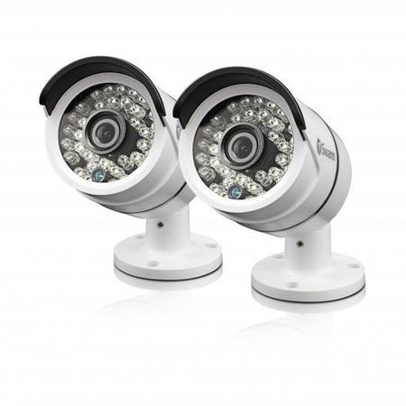 Box Open Swann PRO-A855 HD 1080p Day Security Camera - Night Vision up to 100ft - Twin Pack