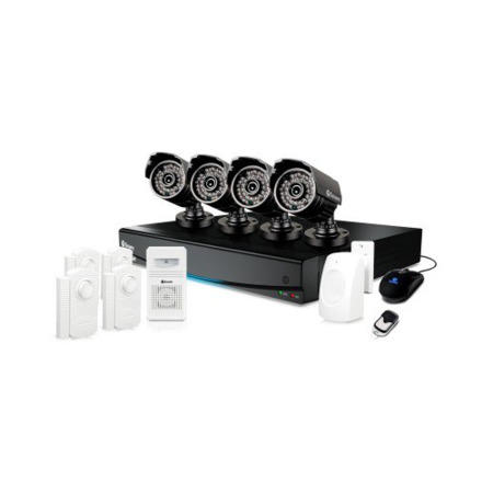 DVR8-3425 8 Channel 960H Digital Video Recorder 4 x PRO-735 Cameras Alarm Sensors & Siren