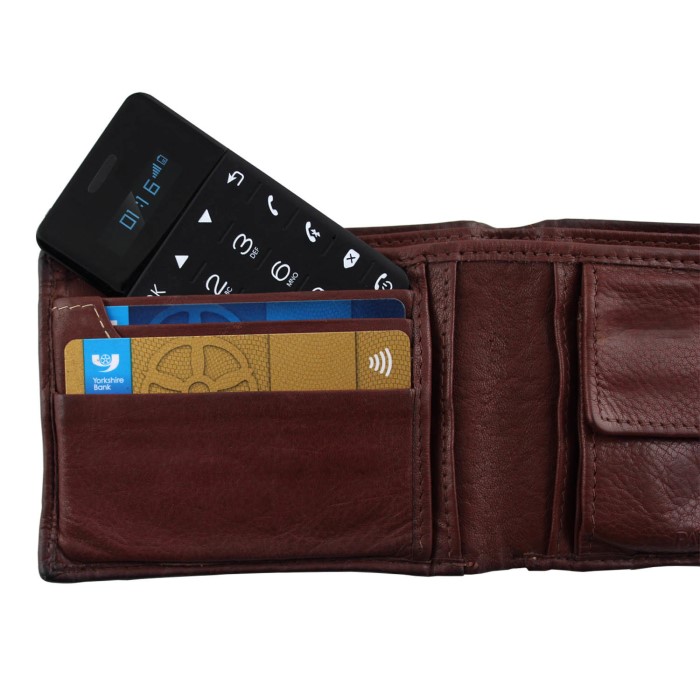 Worlds Smallest Phone Fits Into Your Wallet Like a Credit Card