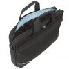 Tech Air Modern Classic Top Loader Laptop Briefcase - 15.6&quot; - Black