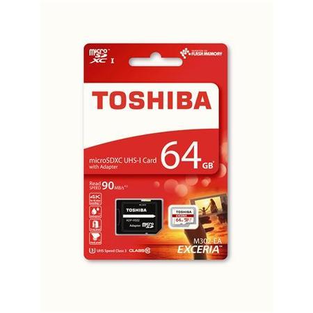 Toshiba Exceria 64GB MicroSDXC with Adapter