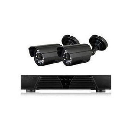 GRADE A3 - electriQ 4 Channel HD 720p Digital Video Recorder with 2 x 800TVL Bullet Cameras & 500GB Hard Drive