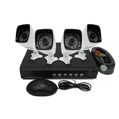 GRADE A1 - electrIQ 4 channel AHD 1080p Kit  & 4 HD 720p Bullet Cameras Hard Drive is Required