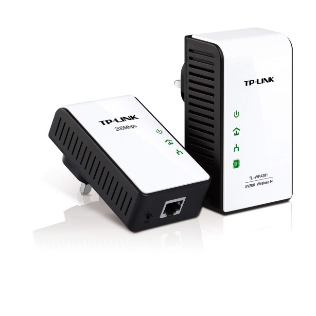 TP-Link 300Mbps AV200 Wireless N Powerline Adapter with Wi-Fi N300 Access Point - Twin Pack