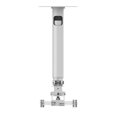 Techmount TM-Tele Adjustable Drop Projector Mount - Adjustable drop 440-735mm satin white finish