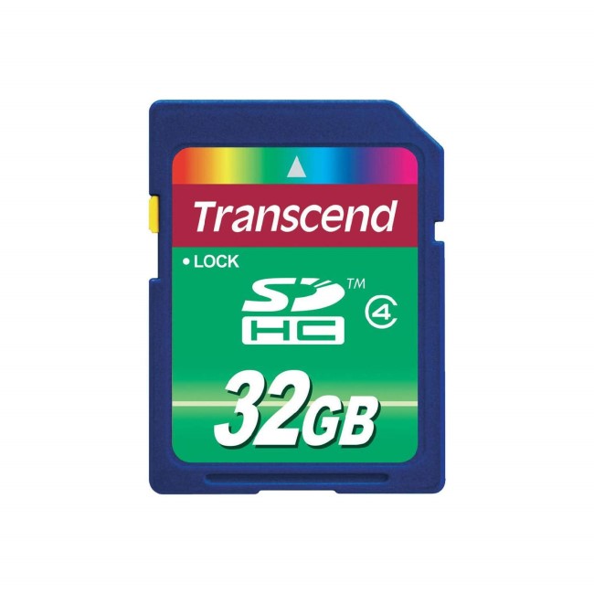 Transcend TS32GSDHC4 SDHC Flash Card - 32GB Class 4