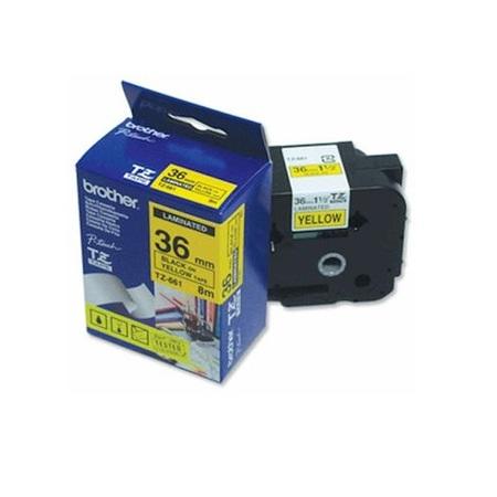 Brother - laminated tape - 1 rolls Black on Yellow