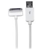 StarTech.com 2m 6 ft Long Down Angle Apple&amp;reg; 30-pin Dock Connector to USB Cable for iPhone / iPod /