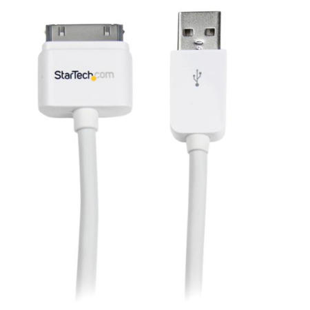 StarTech.com 0.3m 11in Short Apple&reg; 30-pin Dock Connector to USB Cable for iPhone / iPod / iPad wi