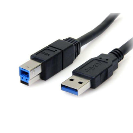 StarTech.com 3 ft Black SuperSpeed USB 3.0 Cable A to B - M/M