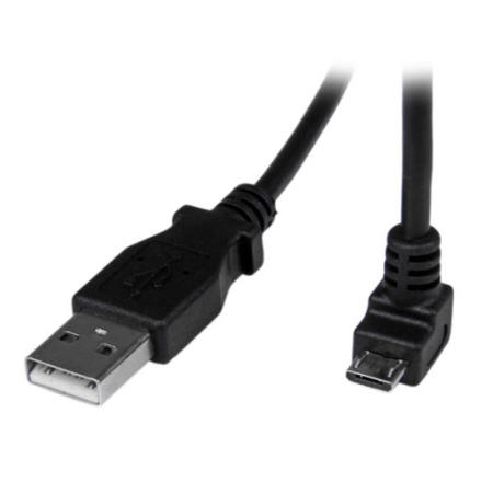 StarTech.com 0.5m Micro USB Cable - A to Down Angle Micro B