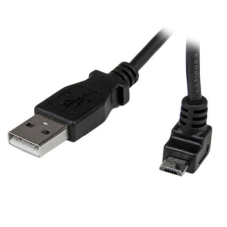 StarTech.com 0.5m Micro USB Cable - A to Up Angle Micro B
