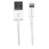 StarTech.com 1m 3ft White Apple&amp;reg; 8-pin Slim Lightning Connector to USB Cable for iPhone / iPod / i