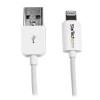 StarTech.com 3m 10ft Long White Apple&amp;reg; 8-pin Lightning Connector to USB Cable for iPhone / iPod / 