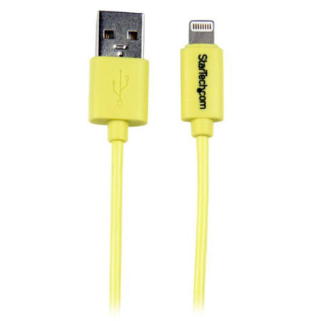 StarTech.com 1m 3ft Yellow Apple&reg; 8-pin Lightning Connector to USB Cable for iPhone / iPod / iPad
