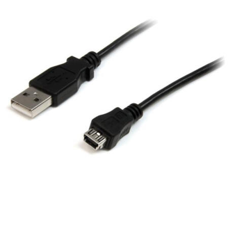 StarTech.com 1ft USB A to USB mini Cable - M/F