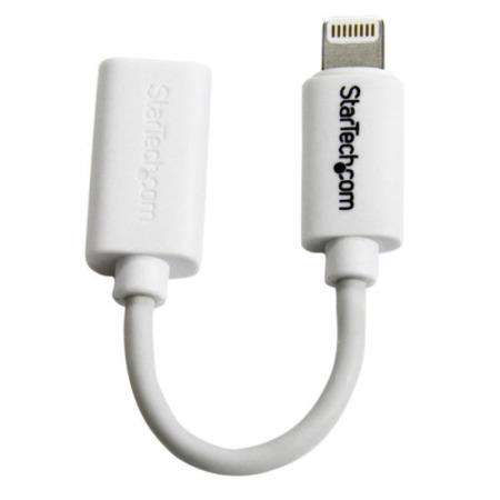 StarTech.com White Micro USB to Apple&reg; 8-pin Lightning Connector Adapter for iPhone / iPod / iPad