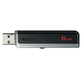 Sony Microvault USM-R 8GB USB Flash Drive - Black