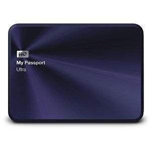 Western Digital 1TB Passport Ultra Metal Edition Portable USB 3.0 External HDD Blue/Black
