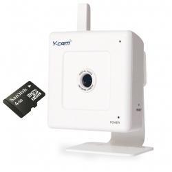Y-cam 1/4CMOS white box IP CCTV camera with Micro SD Recording