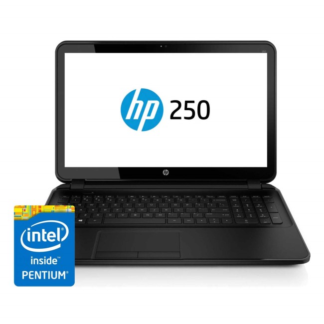Hewlett Packard A1 Refurbished HP 250 G2 Black - Pentium N3510 QC 2GHz 4GB DDR3L 500GB 15.6" HD LED Windows 8.1 DVDSM 
