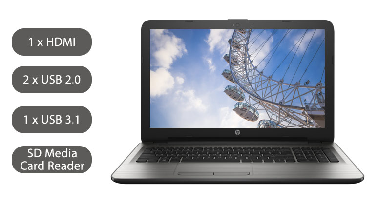 HP Notebook with HD display and Intel HD Graphics 620