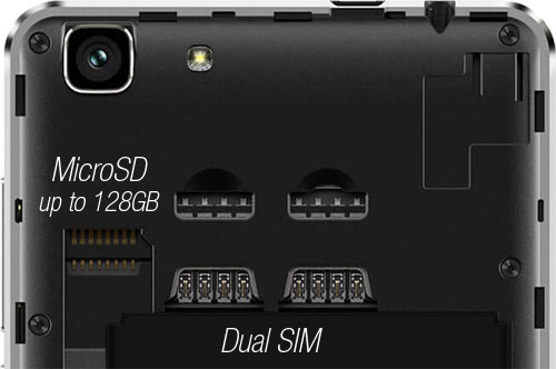 16GB internal storage, dual SIM and microSD card slot up to 128GB