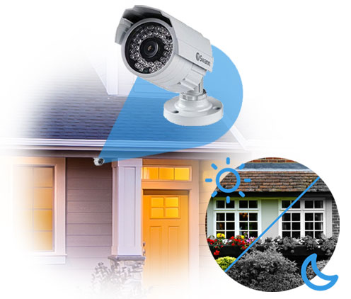 Swann CCTV kit with 25m night vision and weather resistant cameras