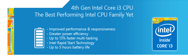 4th Gen Intel Core i3 CPU