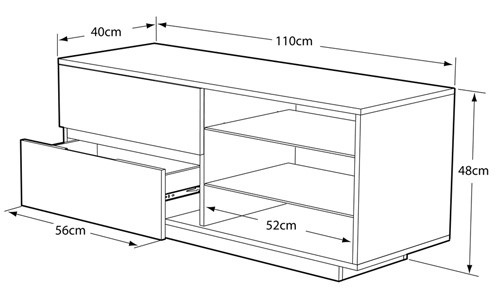 Gallus TV cabinet dimensions