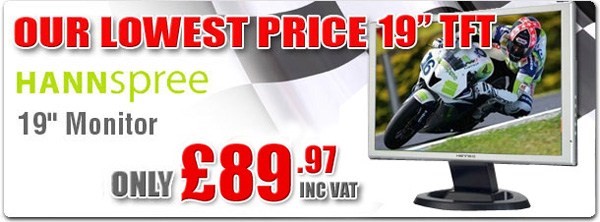 Our lowest price 19 inch TFT - only �94.36